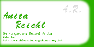 anita reichl business card